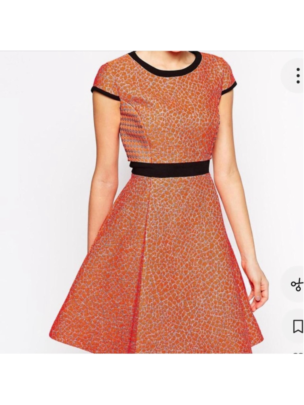 Ted Baker London Vibrant Orange Mini Skater Dress